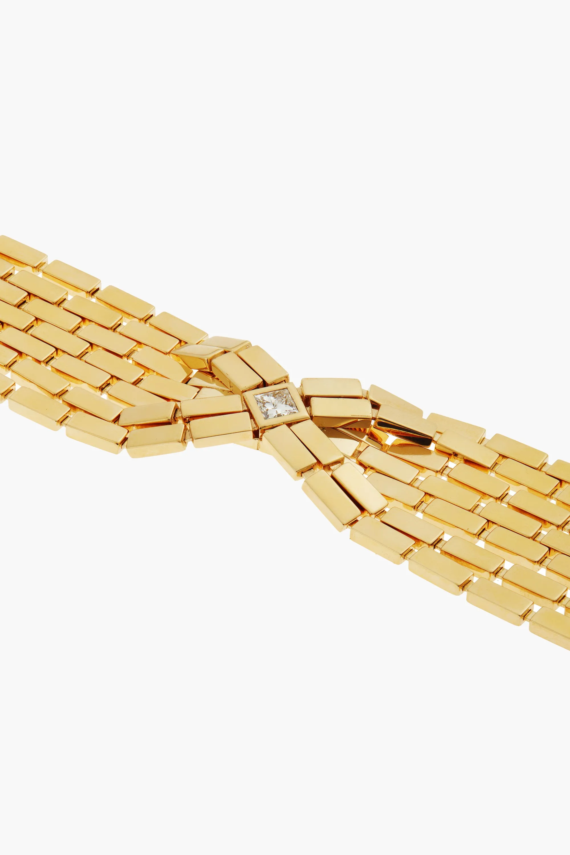18K Yellow Gold Diamond Cascade Bracelet