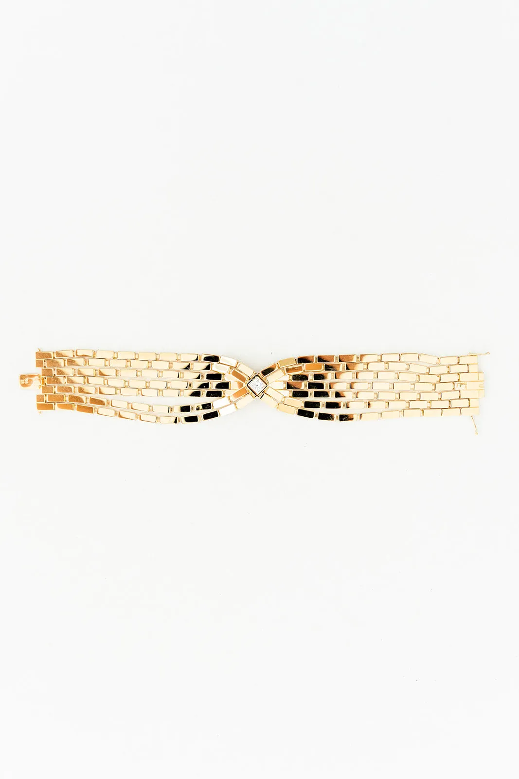 18K Yellow Gold Diamond Cascade Bracelet