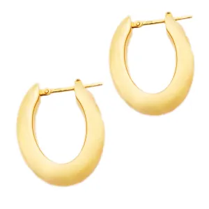 18k Yellow Gold Hoops