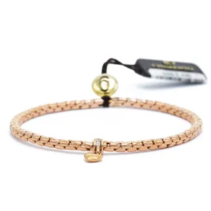 18KT Rose Gold Chimento Heart Charm Bracelet
