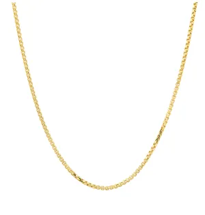 18" Box Chain - Yellow Gold