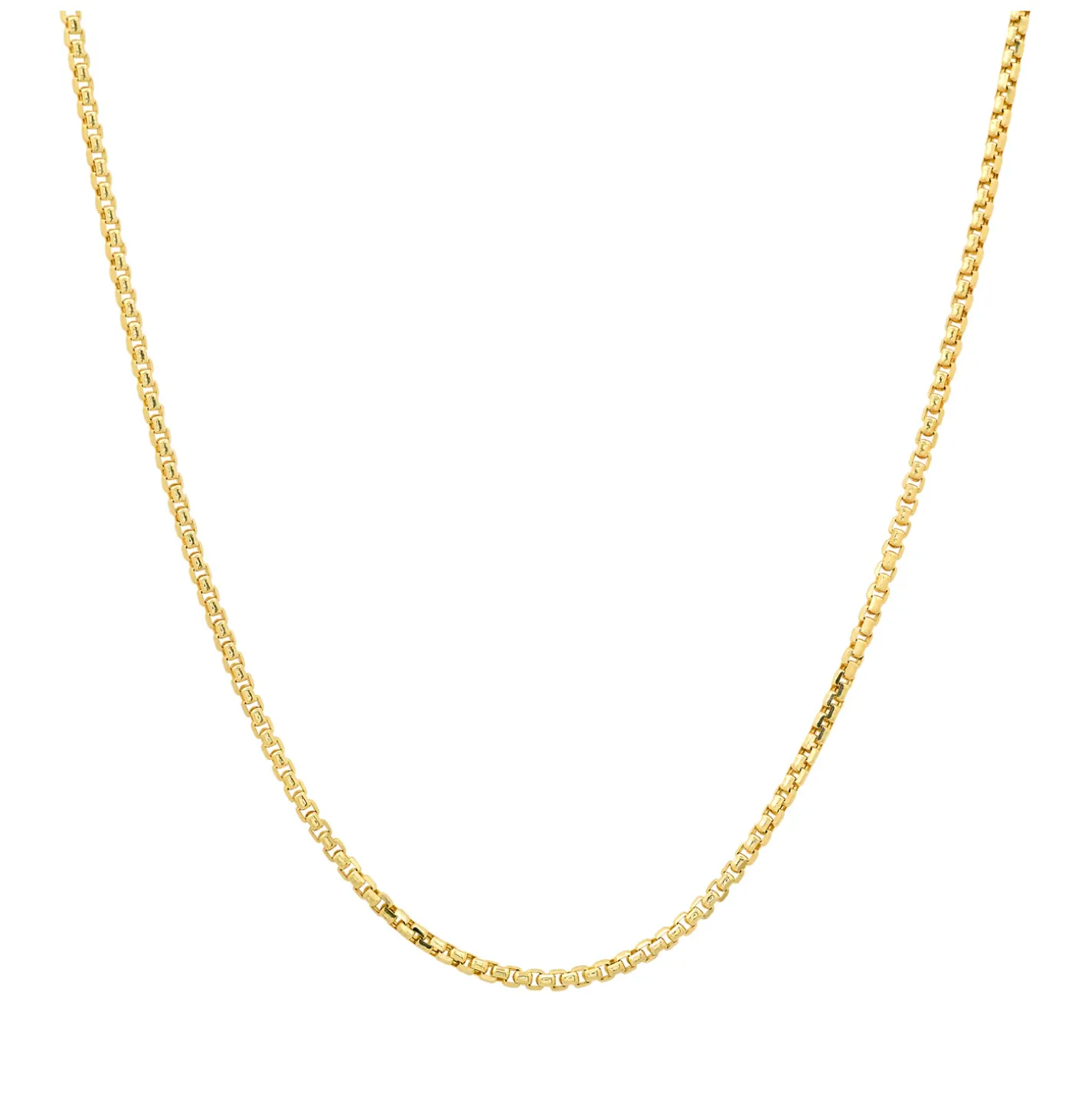 18" Box Chain - Yellow Gold