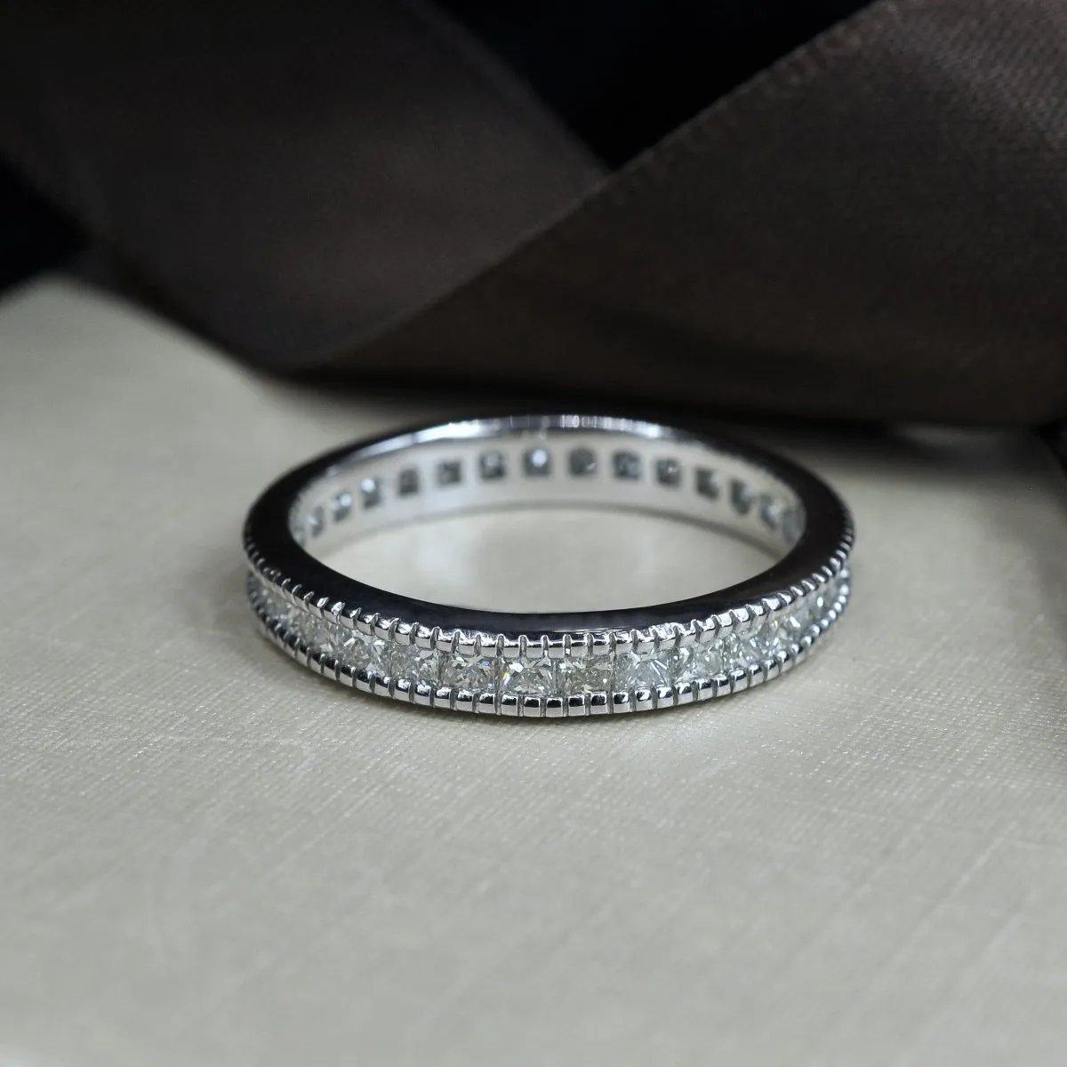 1.90 CT Princess Cut Diamonds - Eternity Ring