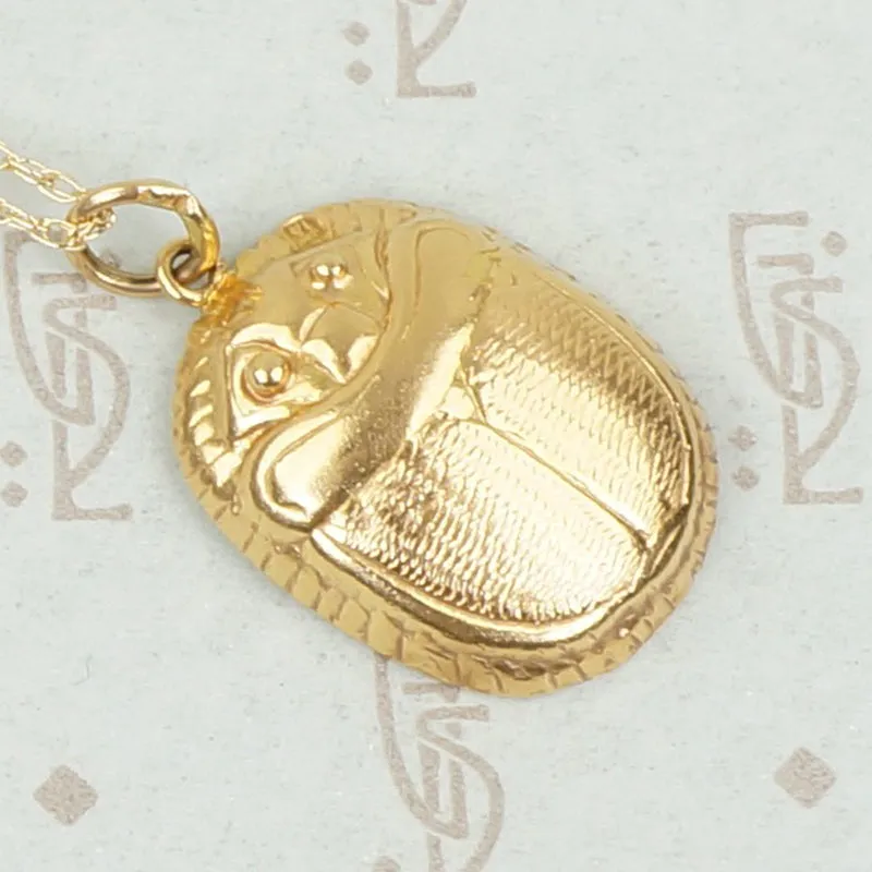 1960's Egyptian Revival Scarab Pendant