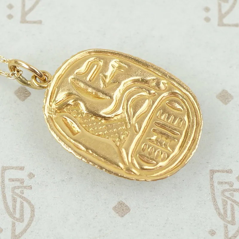 1960's Egyptian Revival Scarab Pendant