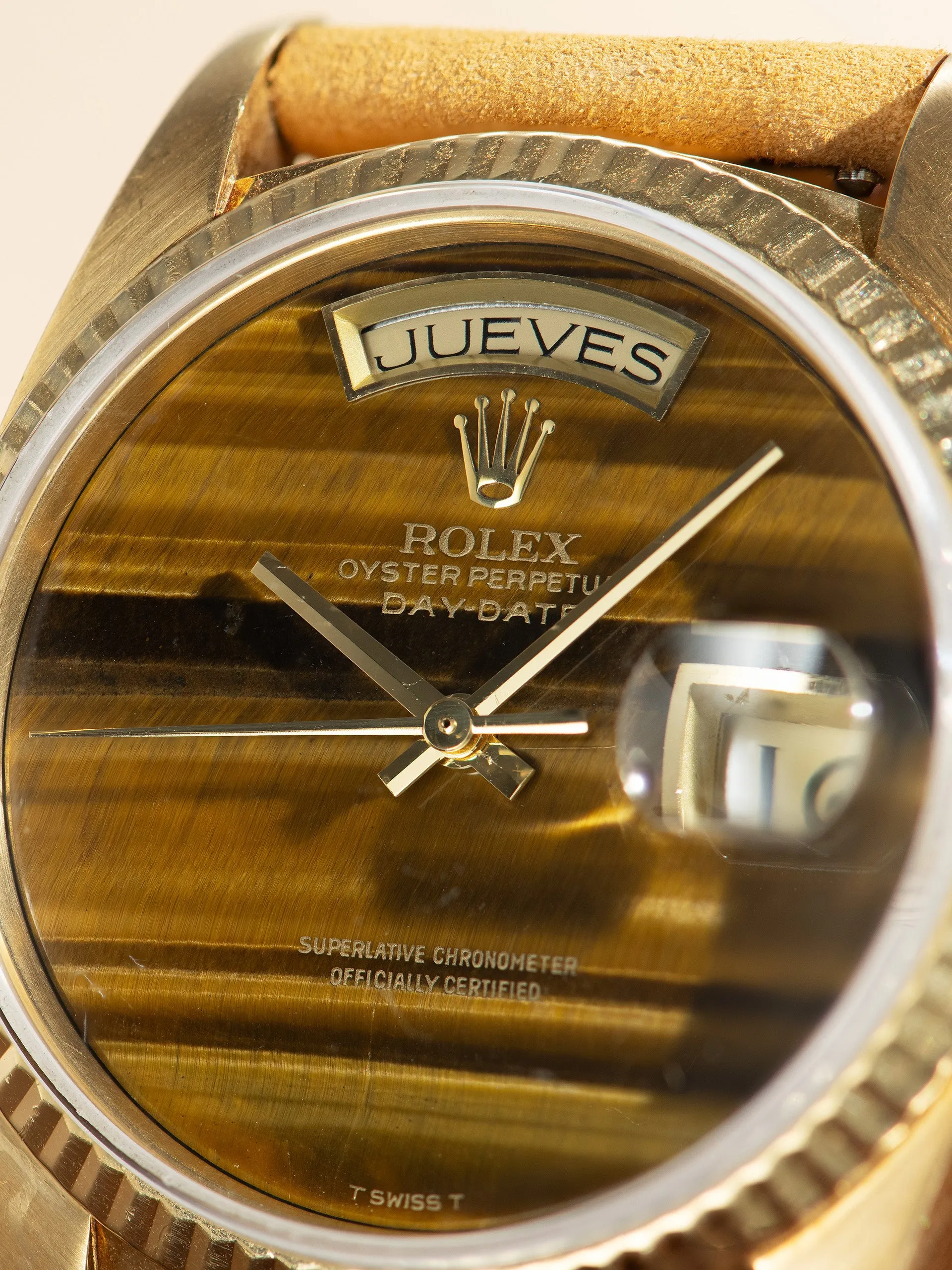 1979 Rolex Day-Date 18K YG (Ref. 18038) Tiger Eye Stone Dial
