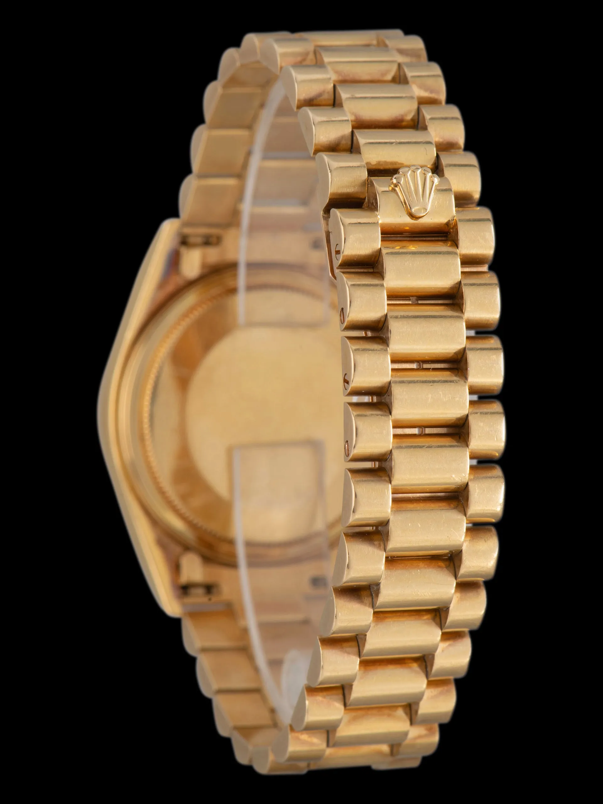 1986 Rolex Day-Date 18K YG (Ref. 18038) Blue Vignette Diamond Dial W/ Papers