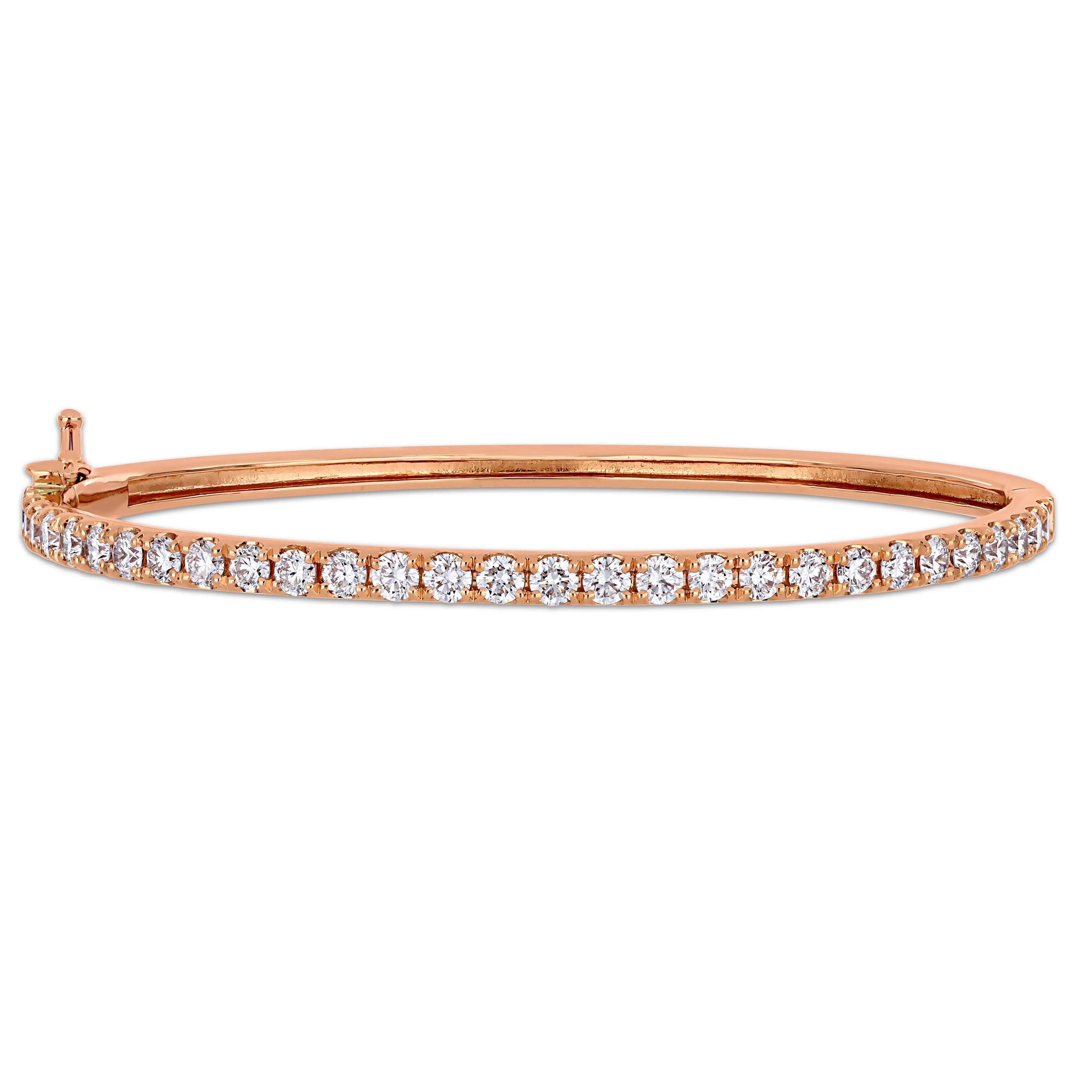 2 1/3 CT Diamond TW Bangle 14K Gold