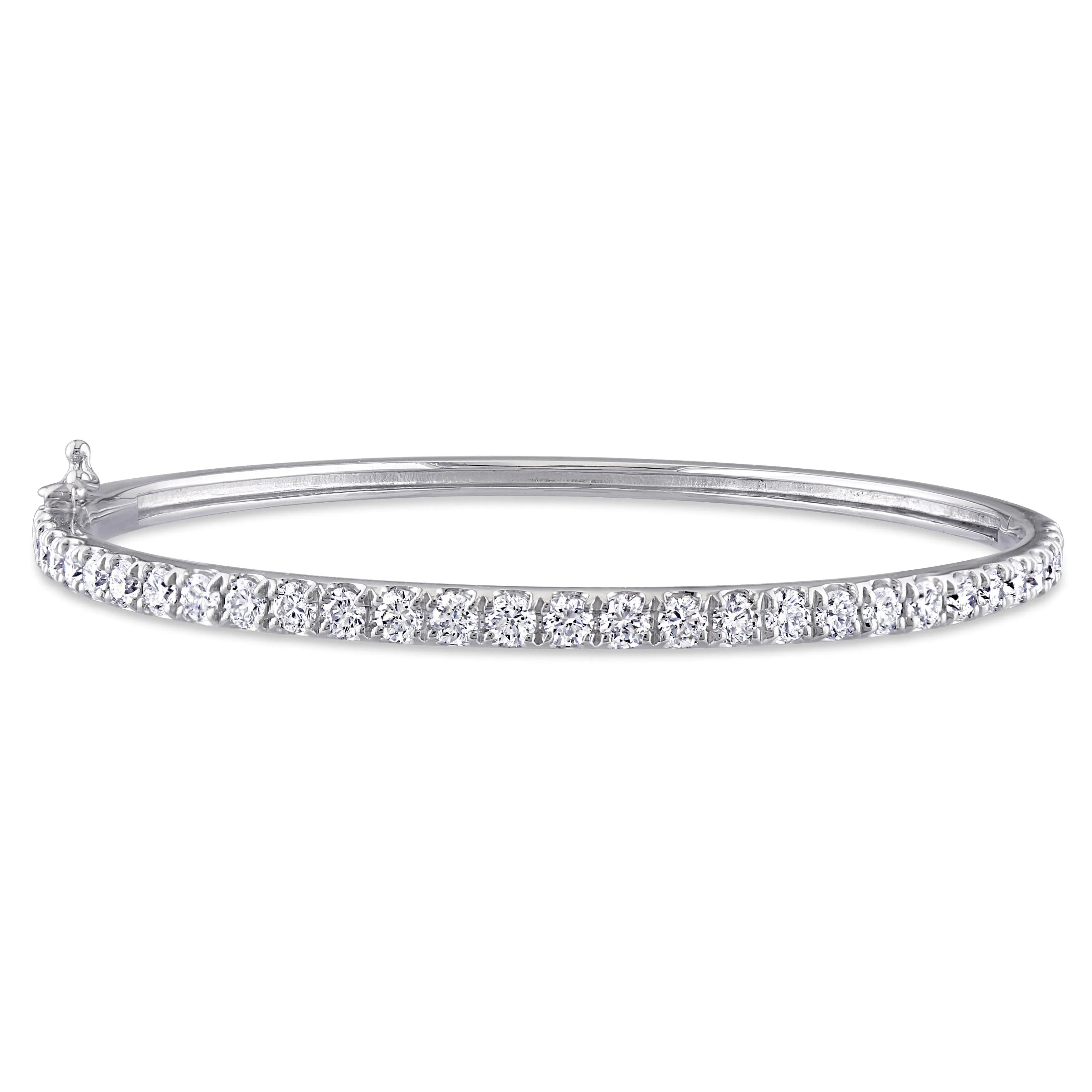 2 1/3 CT Diamond TW Bangle 14K Gold