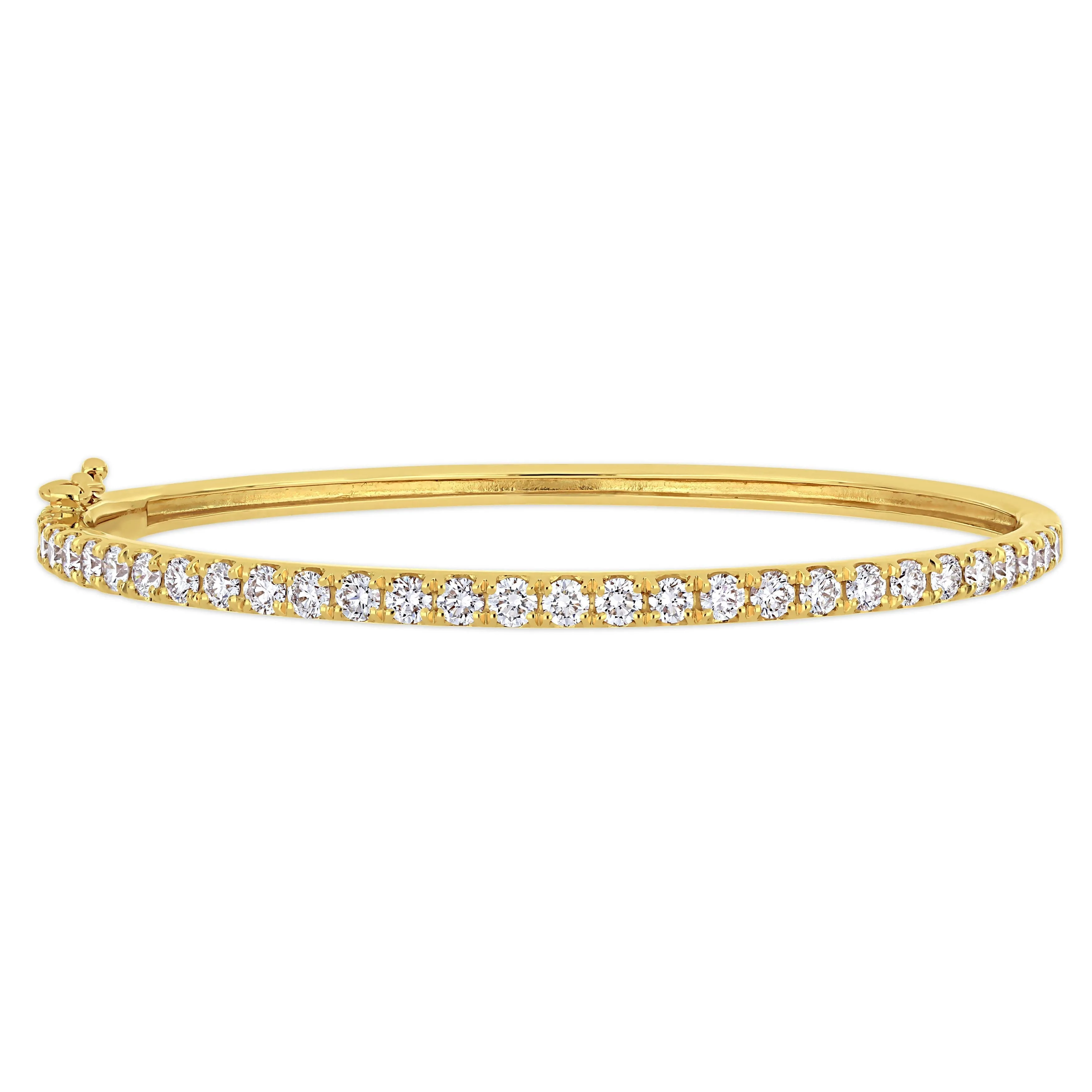 2 1/3 CT Diamond TW Bangle 14K Gold