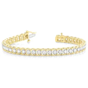 2.0 ctw Round Diamond Tennis Bracelet Four Prong Set