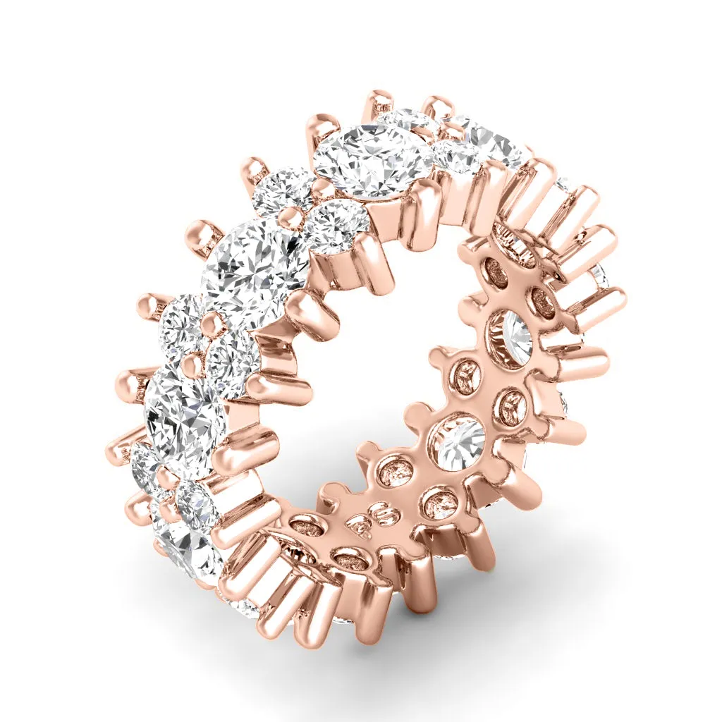 2.00-6.00 CT Round Cut Lab Grown Diamonds - Eternity Ring