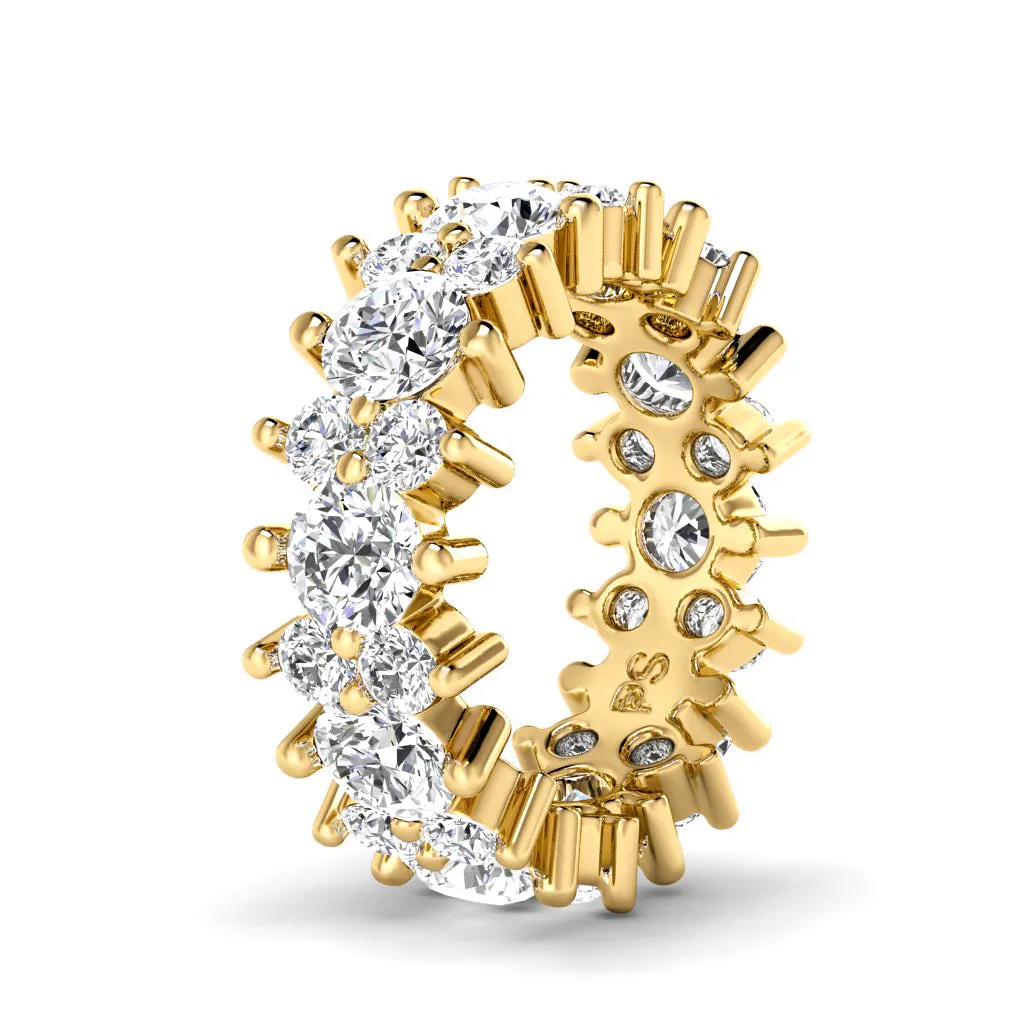 2.00-6.00 CT Round Cut Lab Grown Diamonds - Eternity Ring