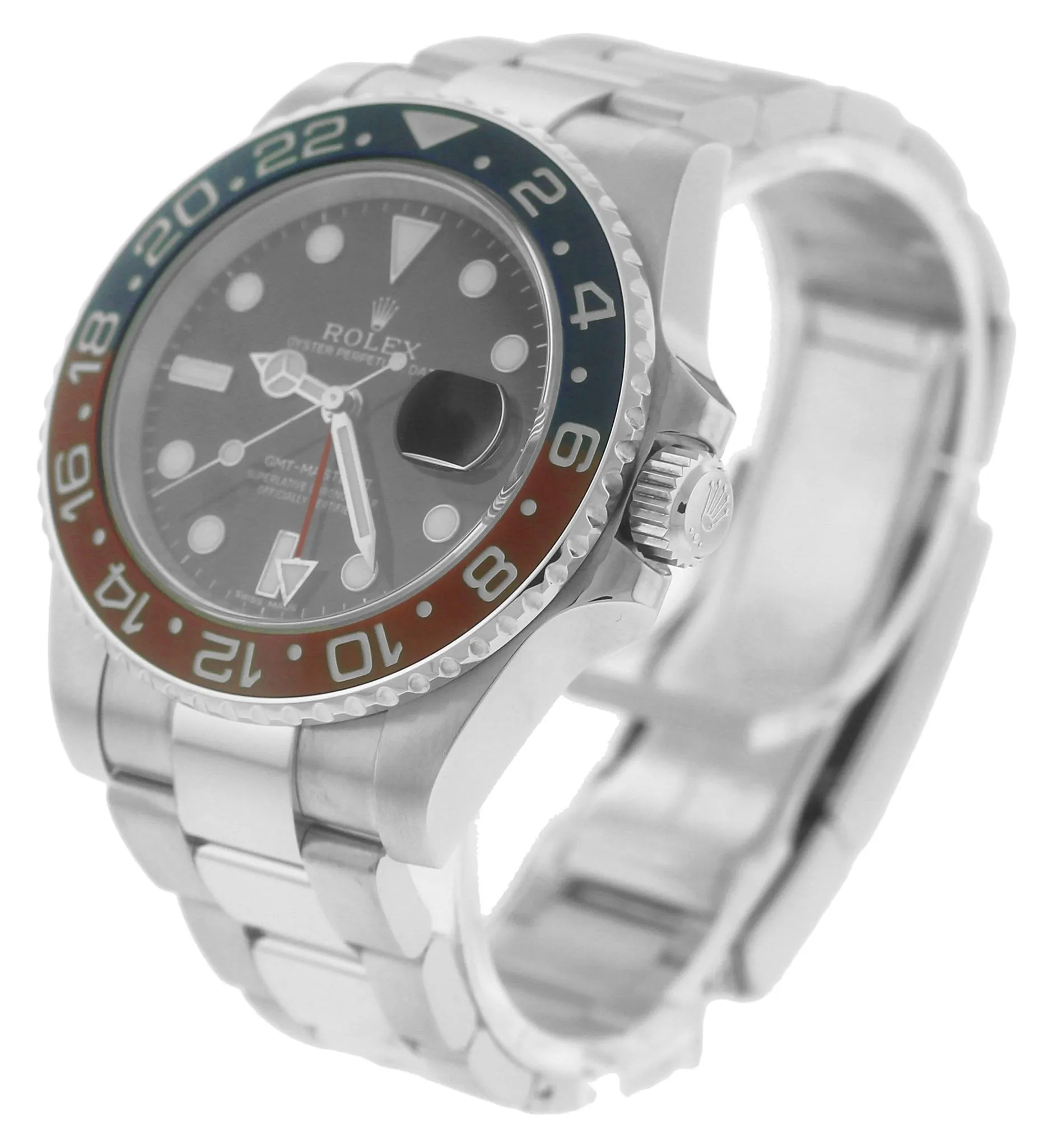 2015 Rolex GMT-Master II Pepsi Black 18K White Gold 40mm Date Watch 116719 BLRO
