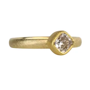 22 & 18K Bezel-Set Princess Cut Diamond Ring