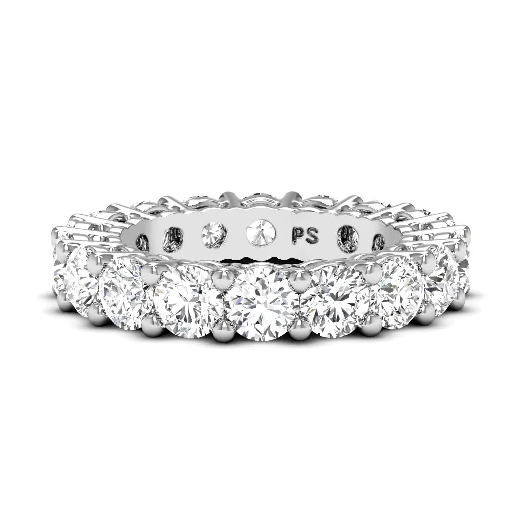 2.50-6.00 CT Round Cut Diamonds - Eternity Ring