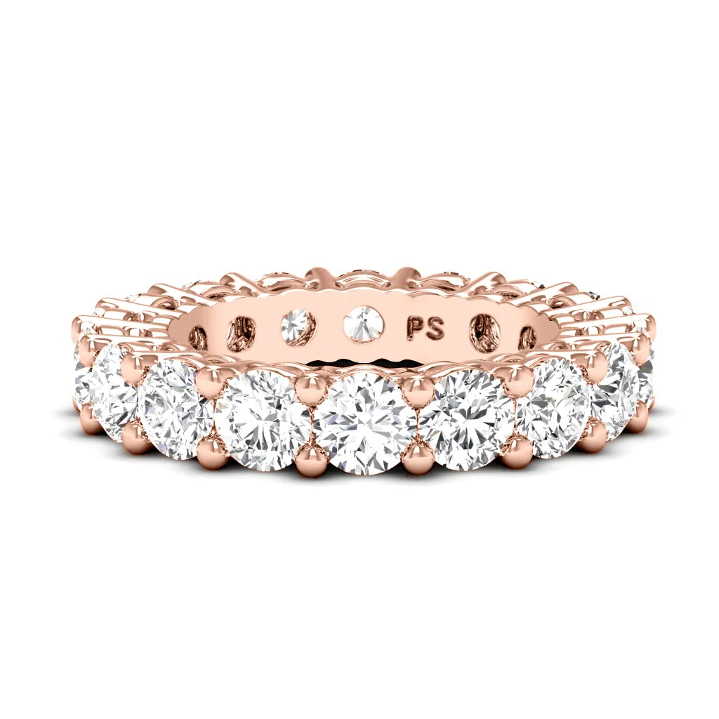 2.50-6.00 CT Round Cut Diamonds - Eternity Ring