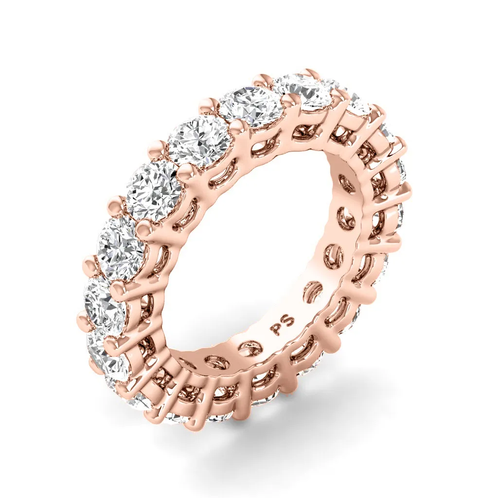 2.50-6.00 CT Round Cut Diamonds - Eternity Ring