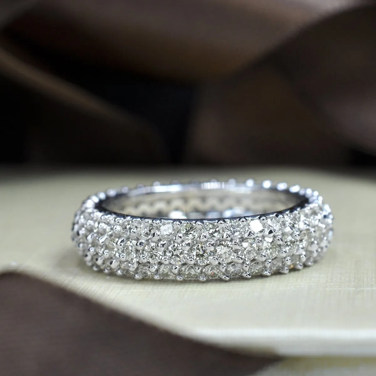 2.50 CT Round Cut Diamonds - Eternity Ring
