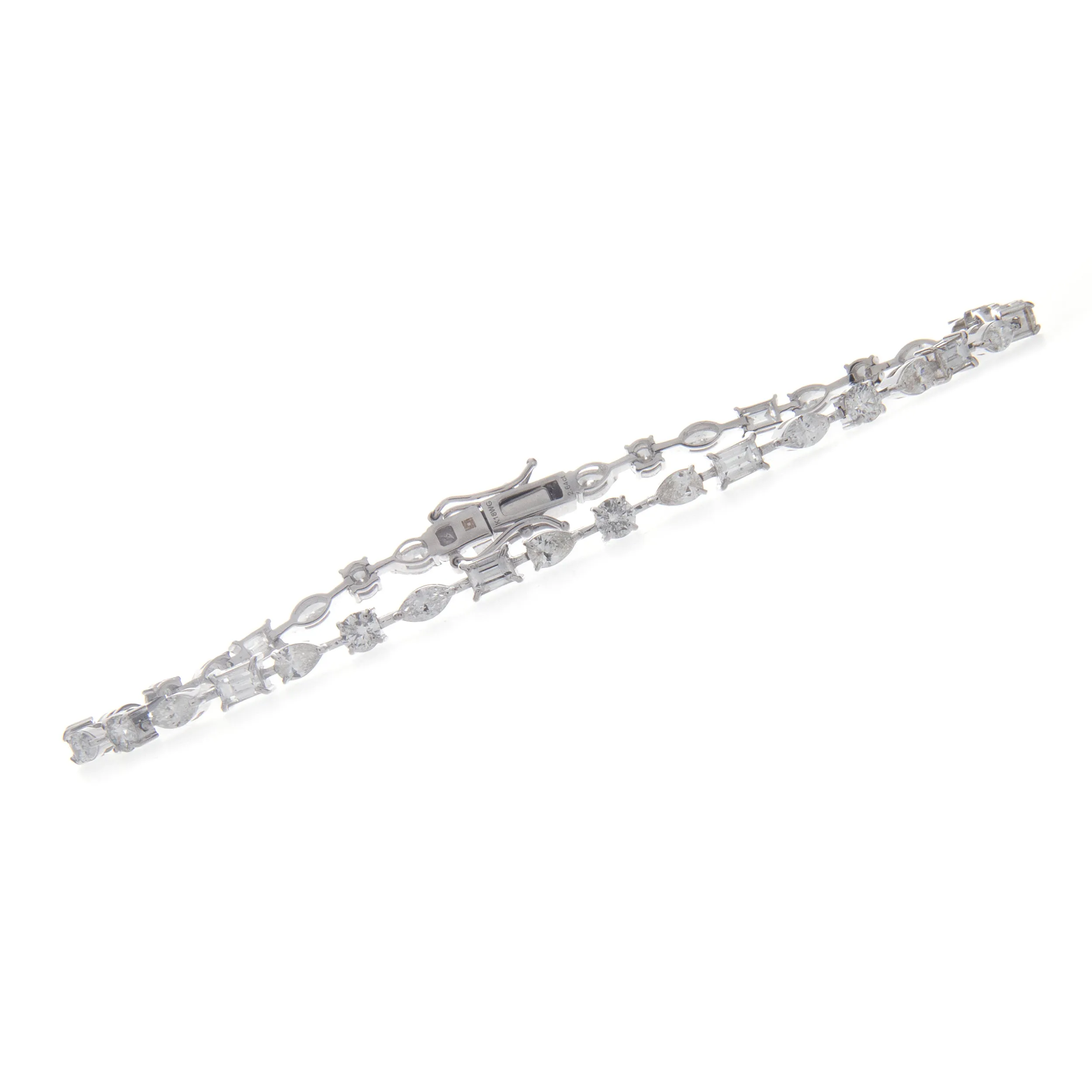 2.77ct 18k White Gold Diamond Bracelet