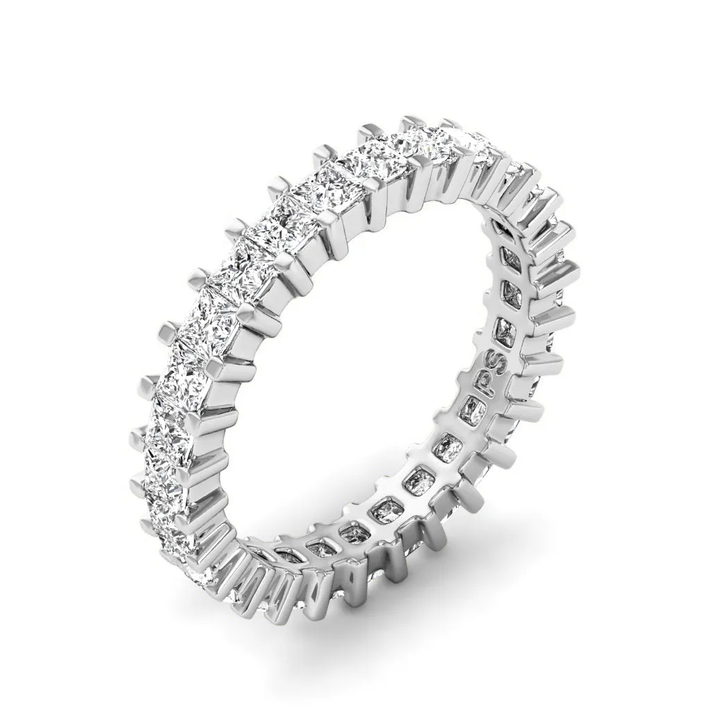 3.00-7.00 CT Princess Cut Lab Grown Diamonds - Eternity Ring