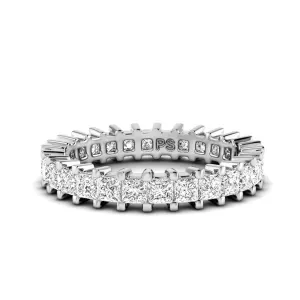 3.00-7.00 CT Princess Cut Lab Grown Diamonds - Eternity Ring