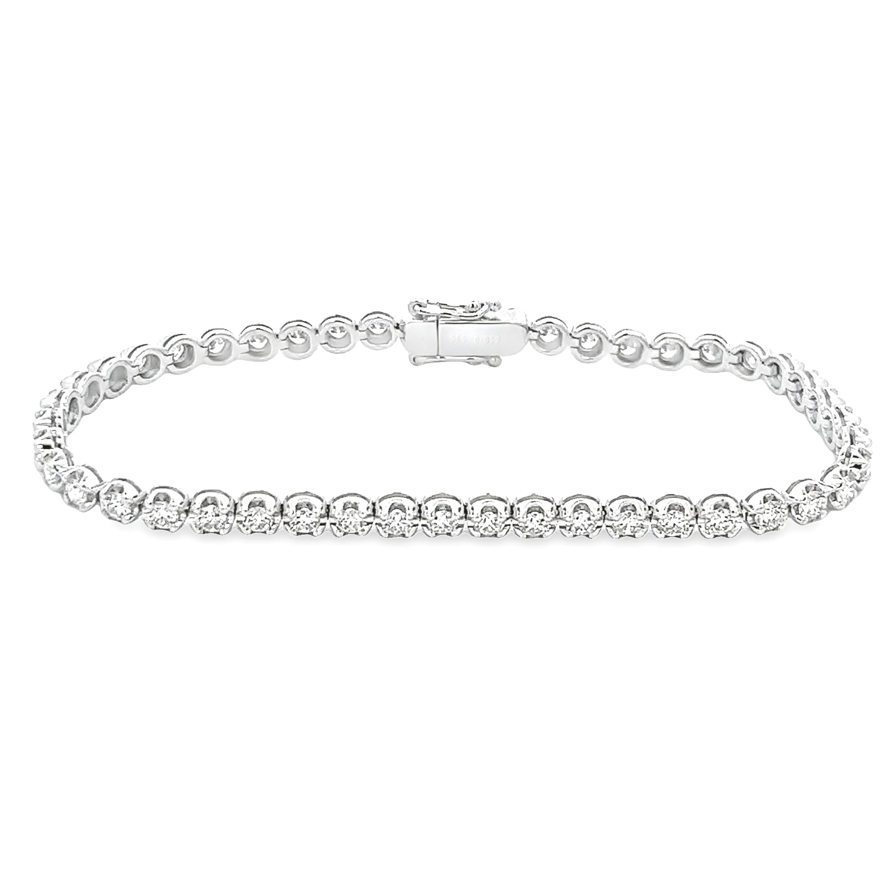 3.00ct 14k White Gold Diamond Bracelet