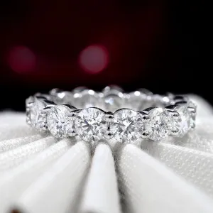 4 Carat Round Eternity Ring