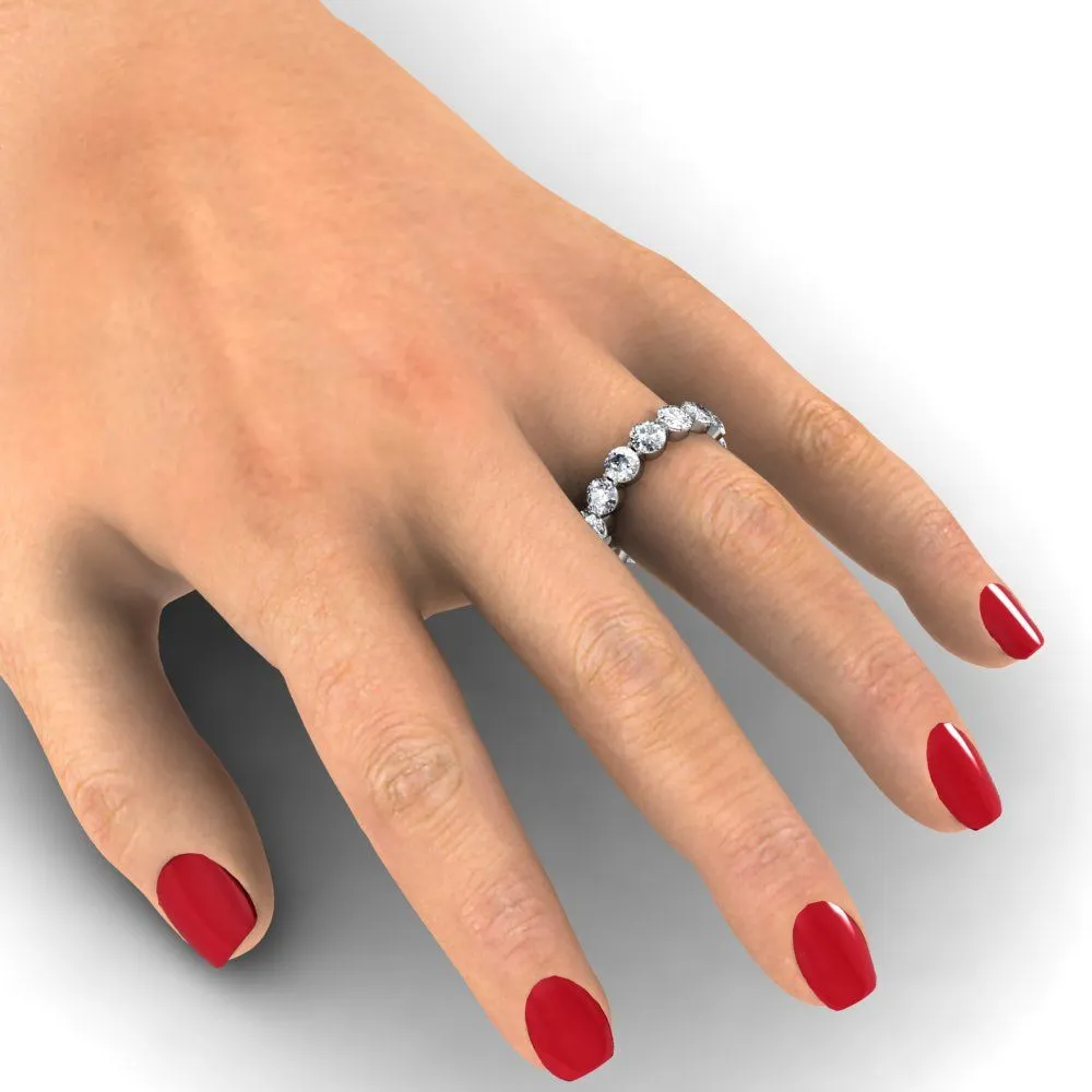 4 Carat Round Eternity Ring