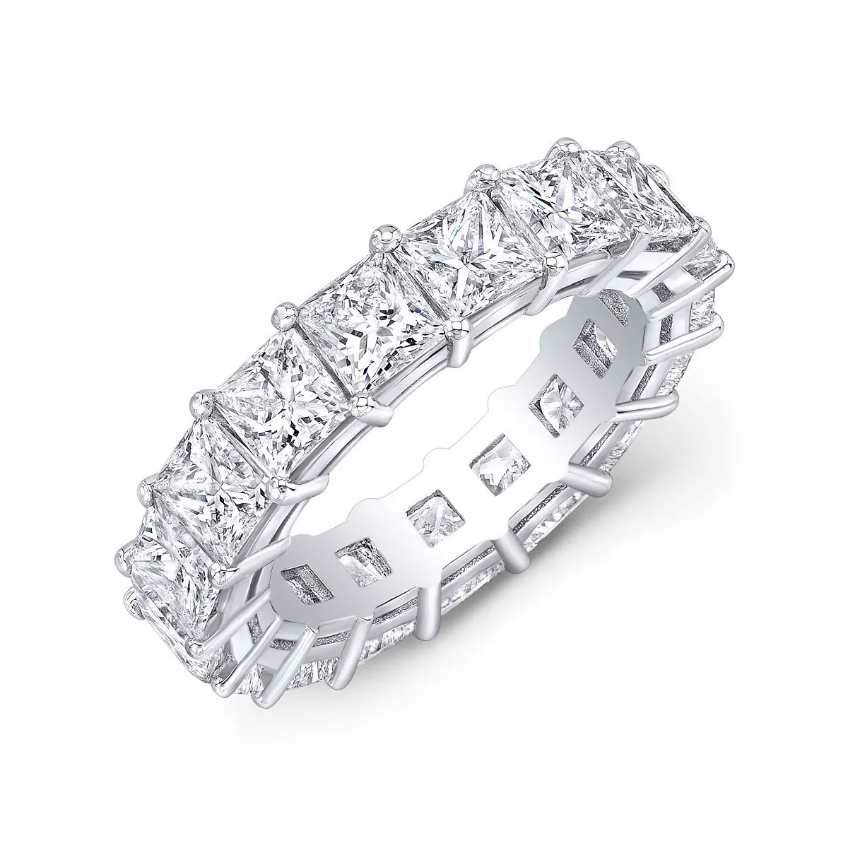 4.5 Carat Princess Eternity Band