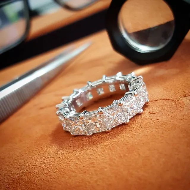 4.5 Carat Princess Eternity Band