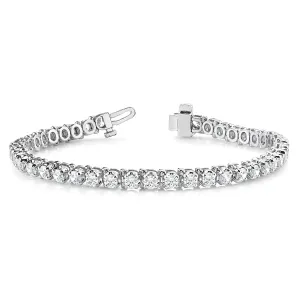 5.00 ctw Round Diamond Tennis Bracelet Four Prong Set