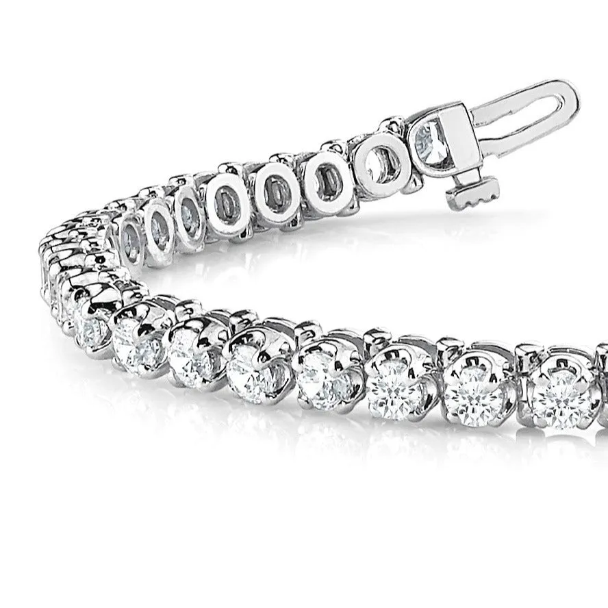 5.00 ctw Round Diamond Tennis Bracelet Four Prong Set