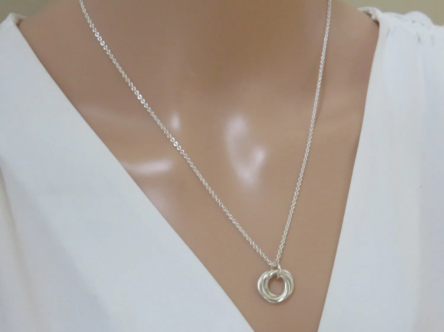 50th Birthday Gift for Women | Sterling Silver Birthday Necklace | 50th Birthday Gifts