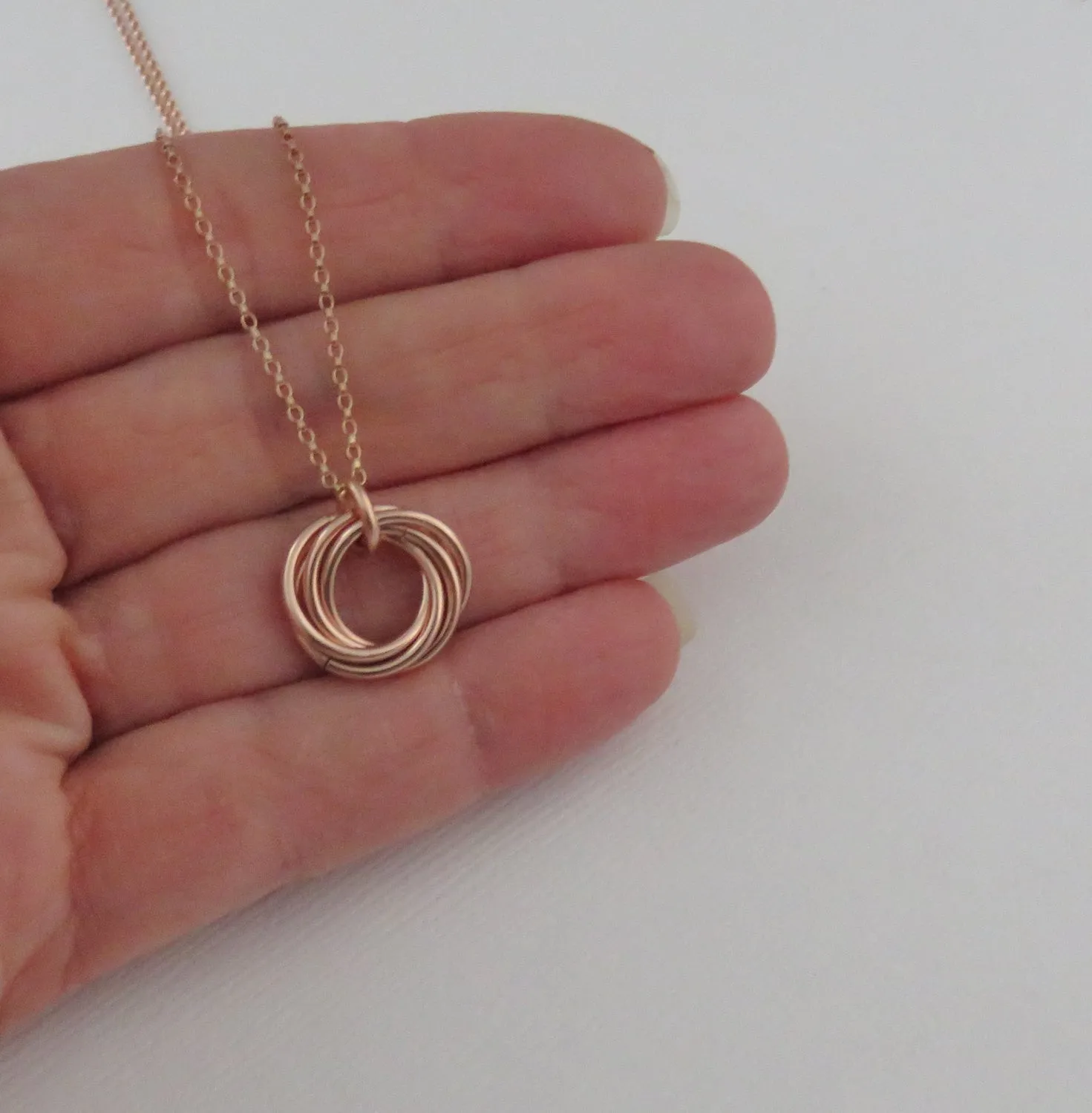 50th Birthday Necklace | Rose Gold Birthday Necklace | 50th Birthday Gifts