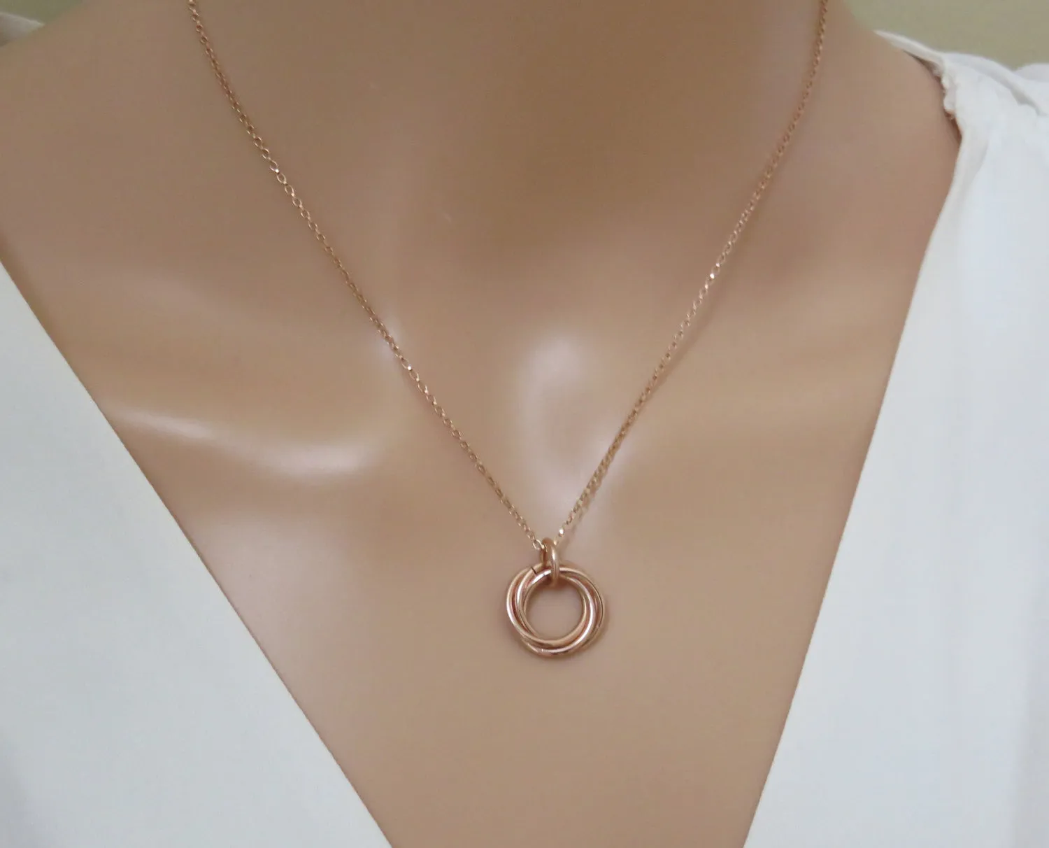 50th Birthday Necklace | Rose Gold Birthday Necklace | 50th Birthday Gifts