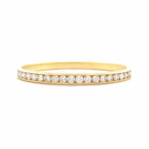 5.25 Carat Diamond Bangle in 14k Yellow Gold