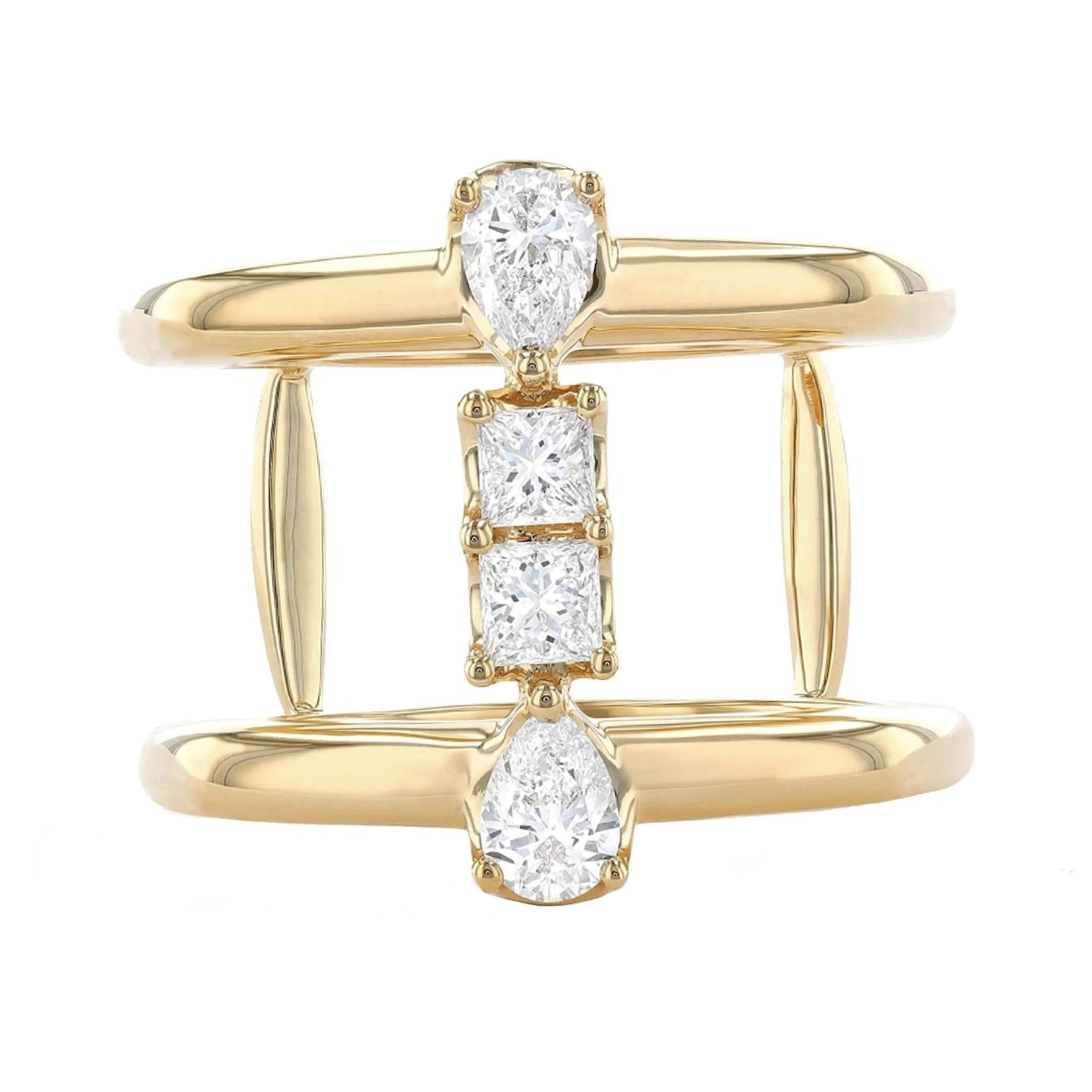 .75ct 18k Yellow Gold Diamond Ring