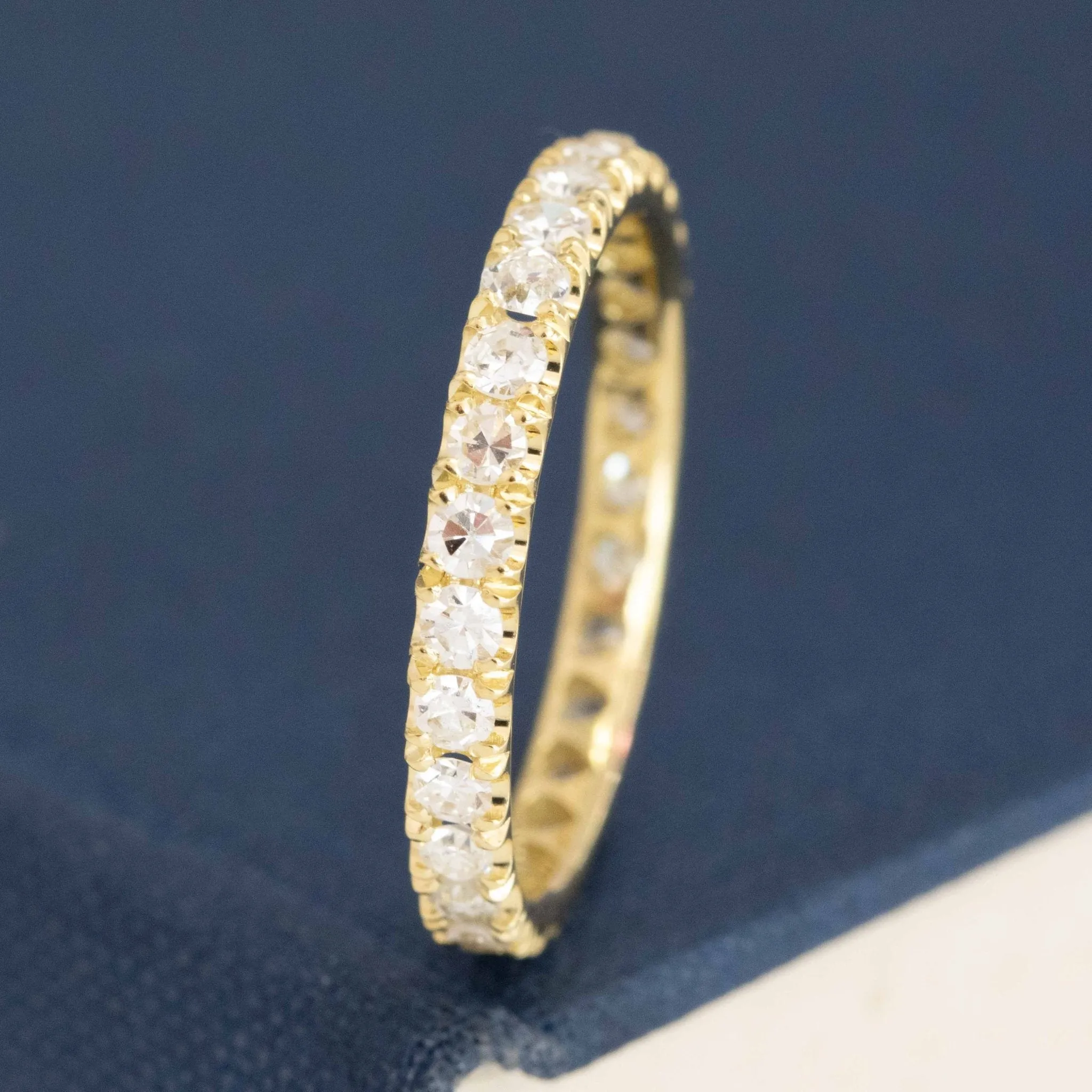 .94ctw Single Cut Diamond Eternity Band