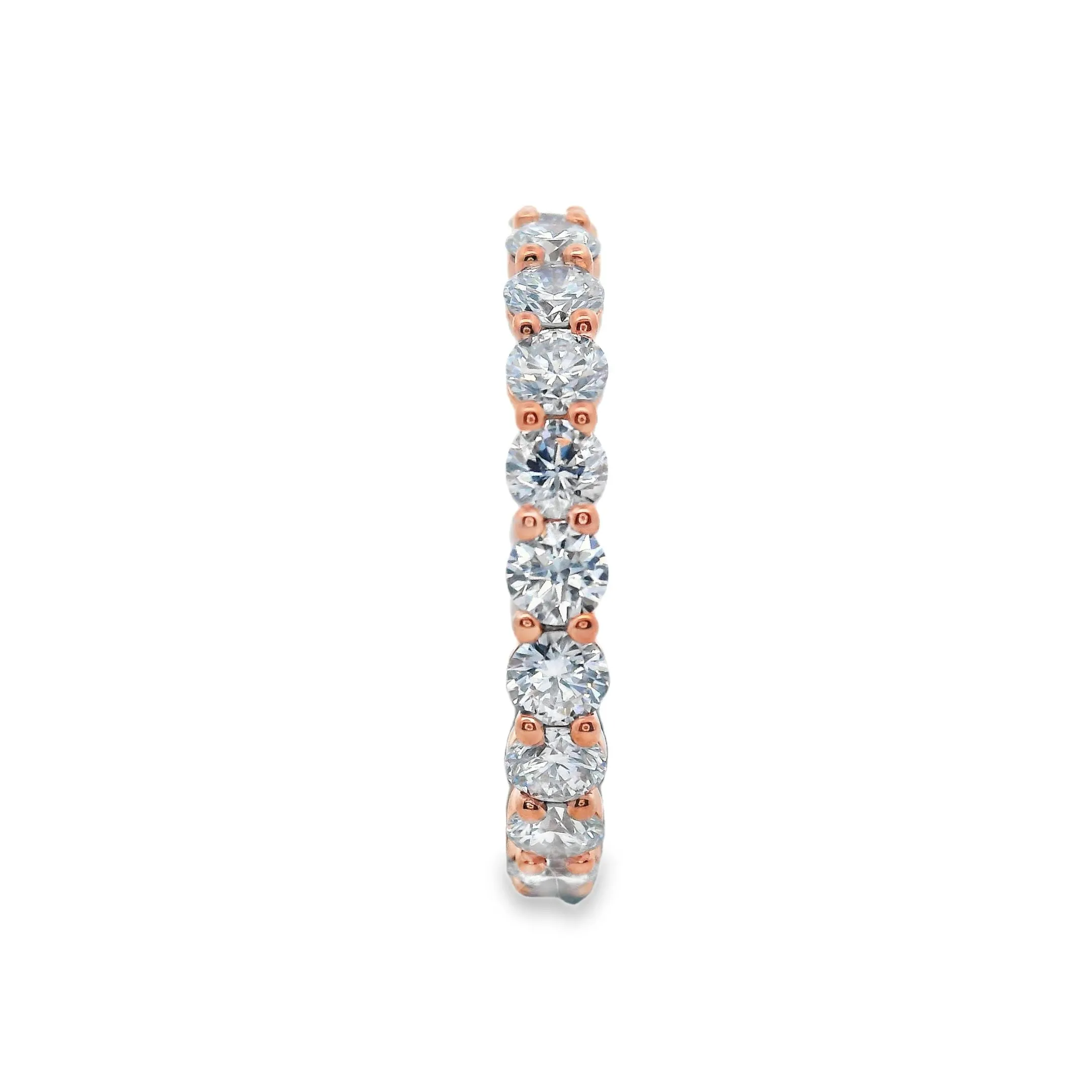 9ct Rose Gold Round Lab Grown Diamond Full Eternity Band TDW= 1.9ct R-00391