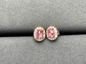 A2016 Pink Sapphire Earrings