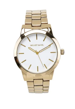 Aaron Gold Metal Watch (Gold)