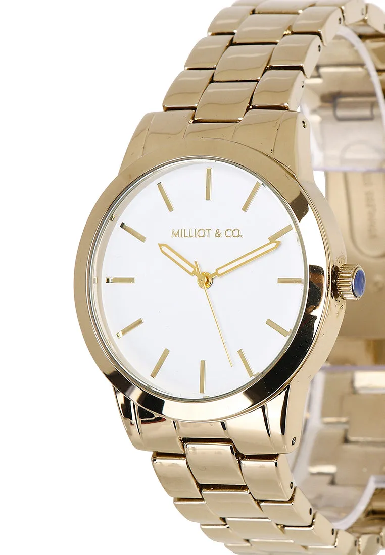 Aaron Gold Metal Watch (Gold)