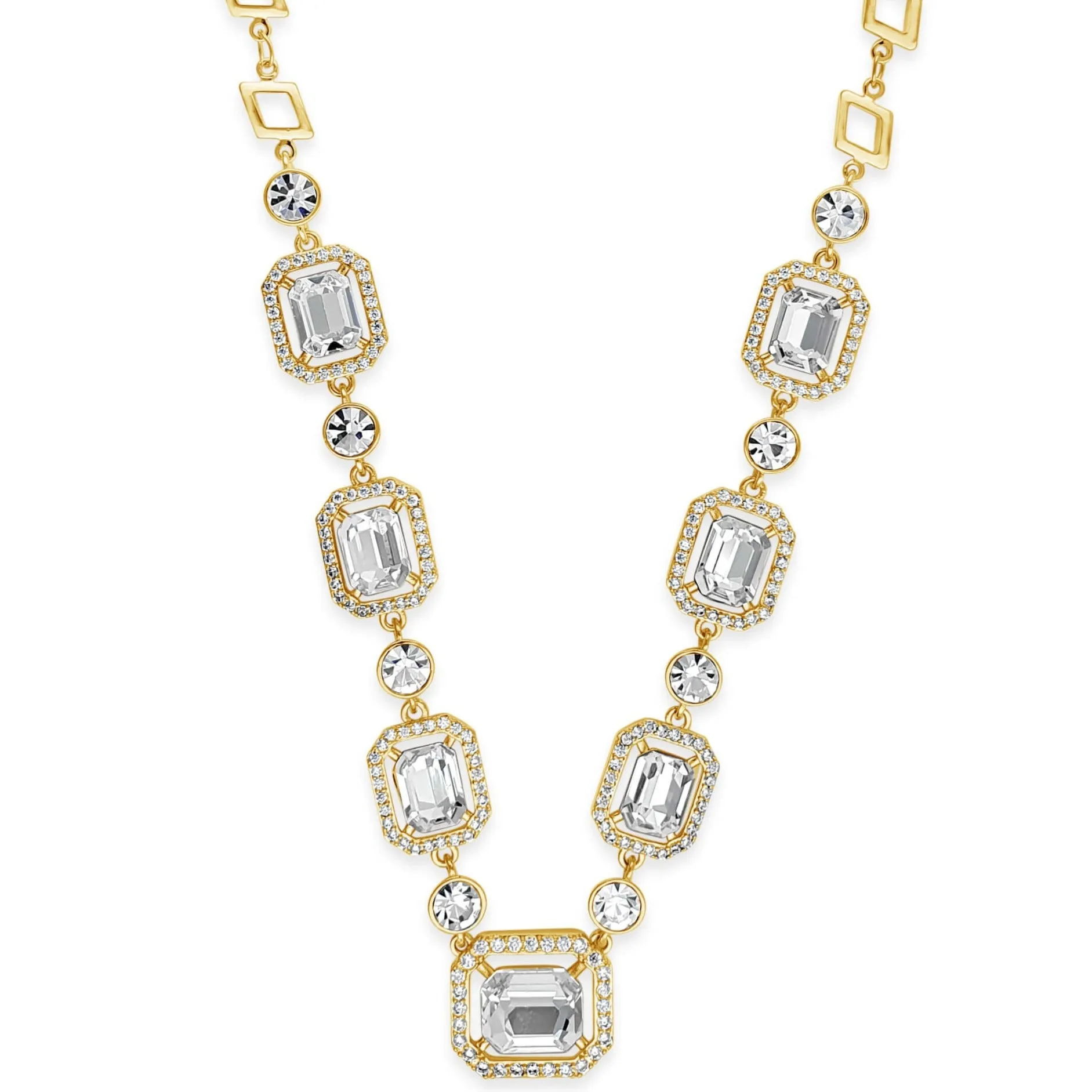 Absolute Gold Square Pendant Necklace