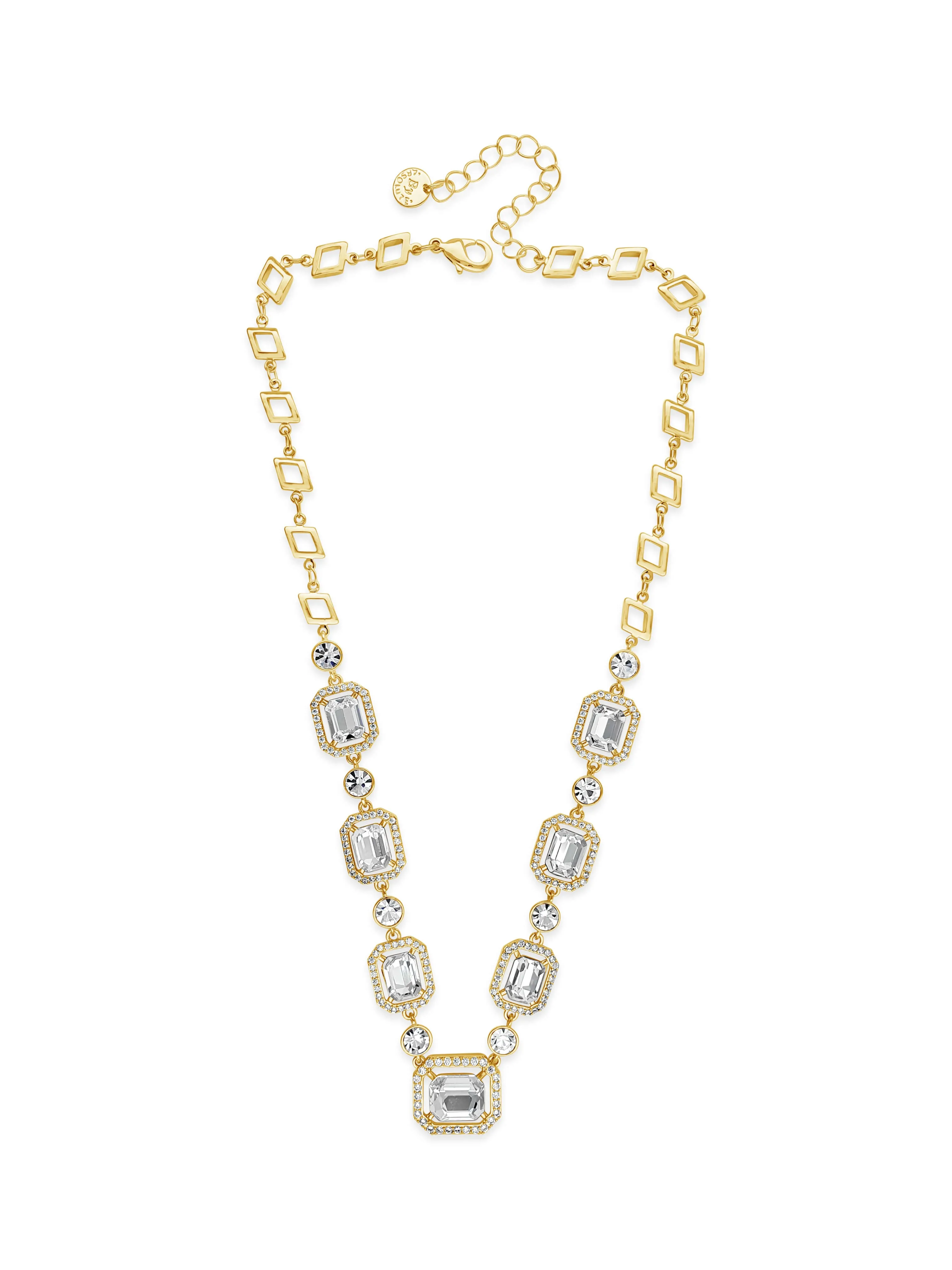 Absolute Gold Square Pendant Necklace