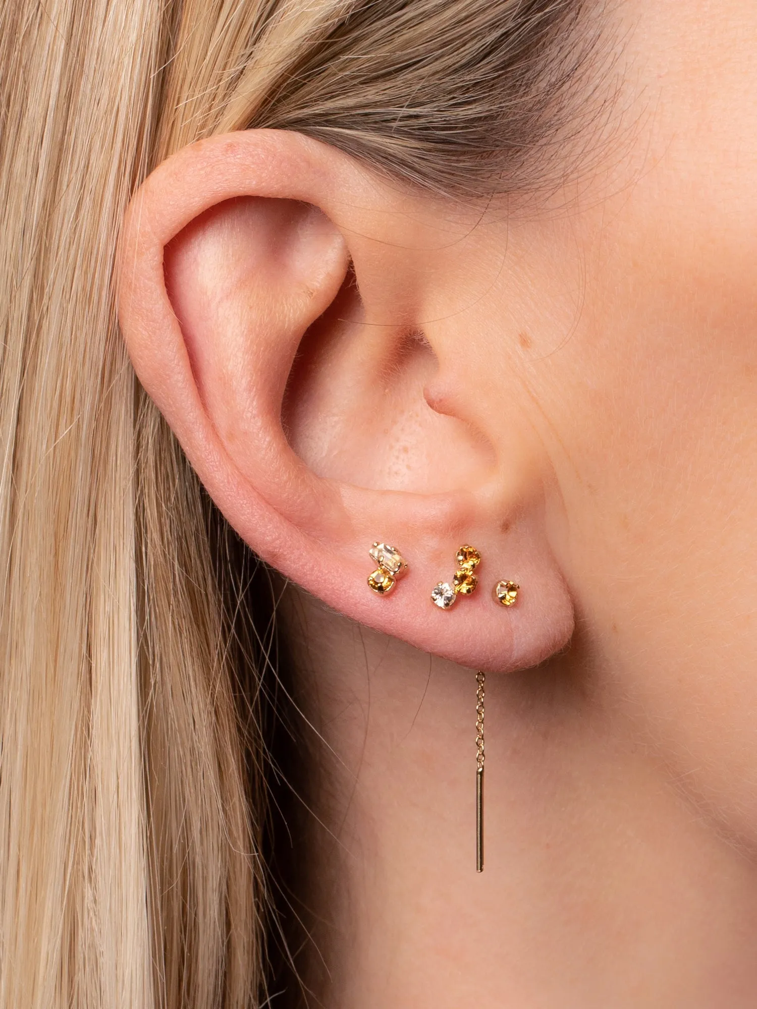 Adam, Gaston & Marius Earring Set Blue
