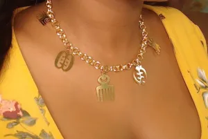 Adinkra Gye Nyame  Necklace, African Symbol Necklaces for Women Gold Adinkra Gye Nyame ,african necklace, ethnic necklace ,adinkra choker