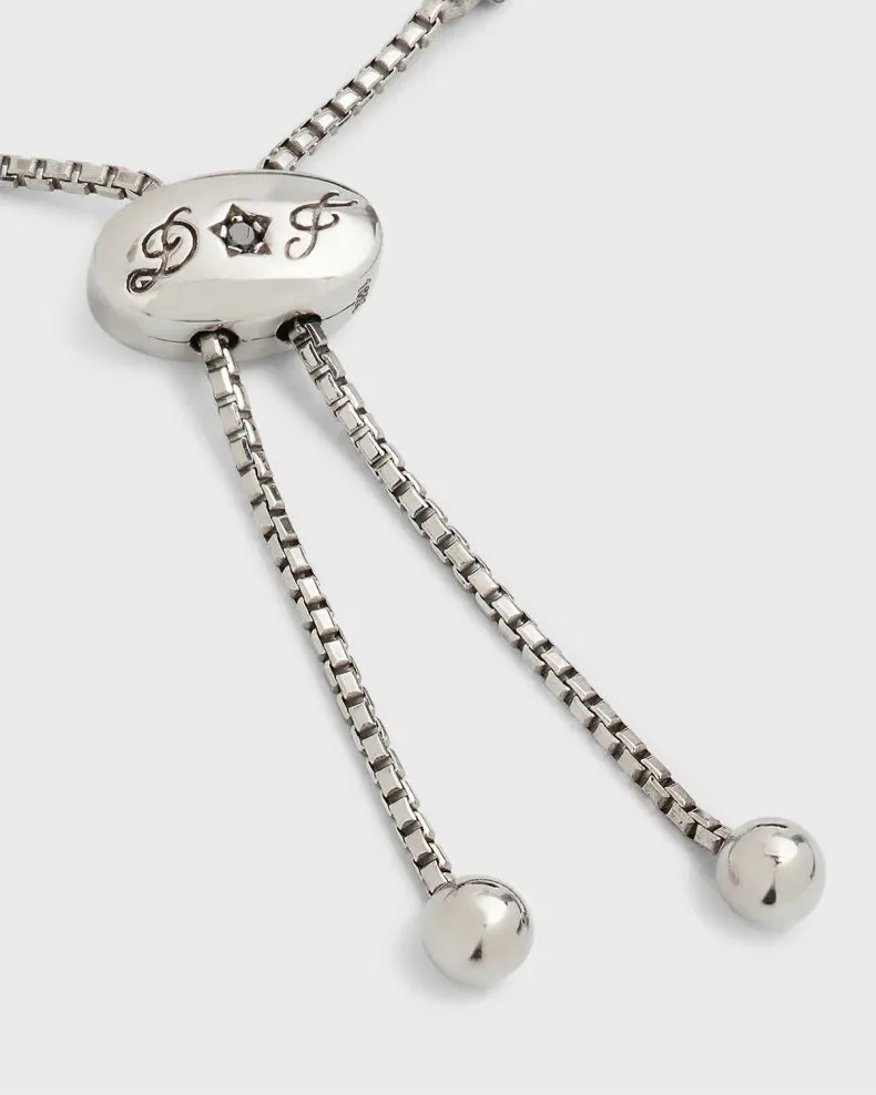 Adjustable Bezel Set Natural Diamond Bracelet