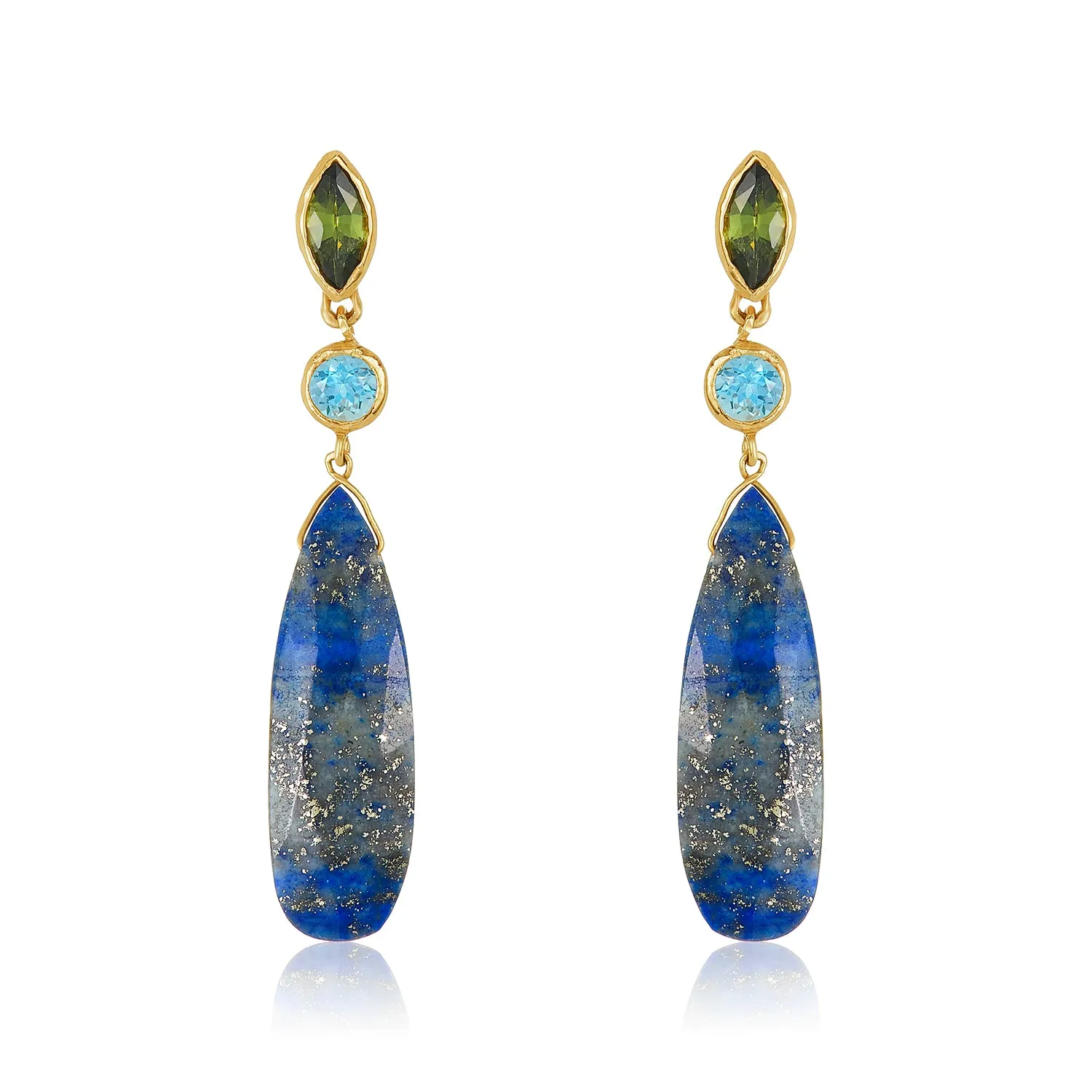 Alexandra Lapis Earrings