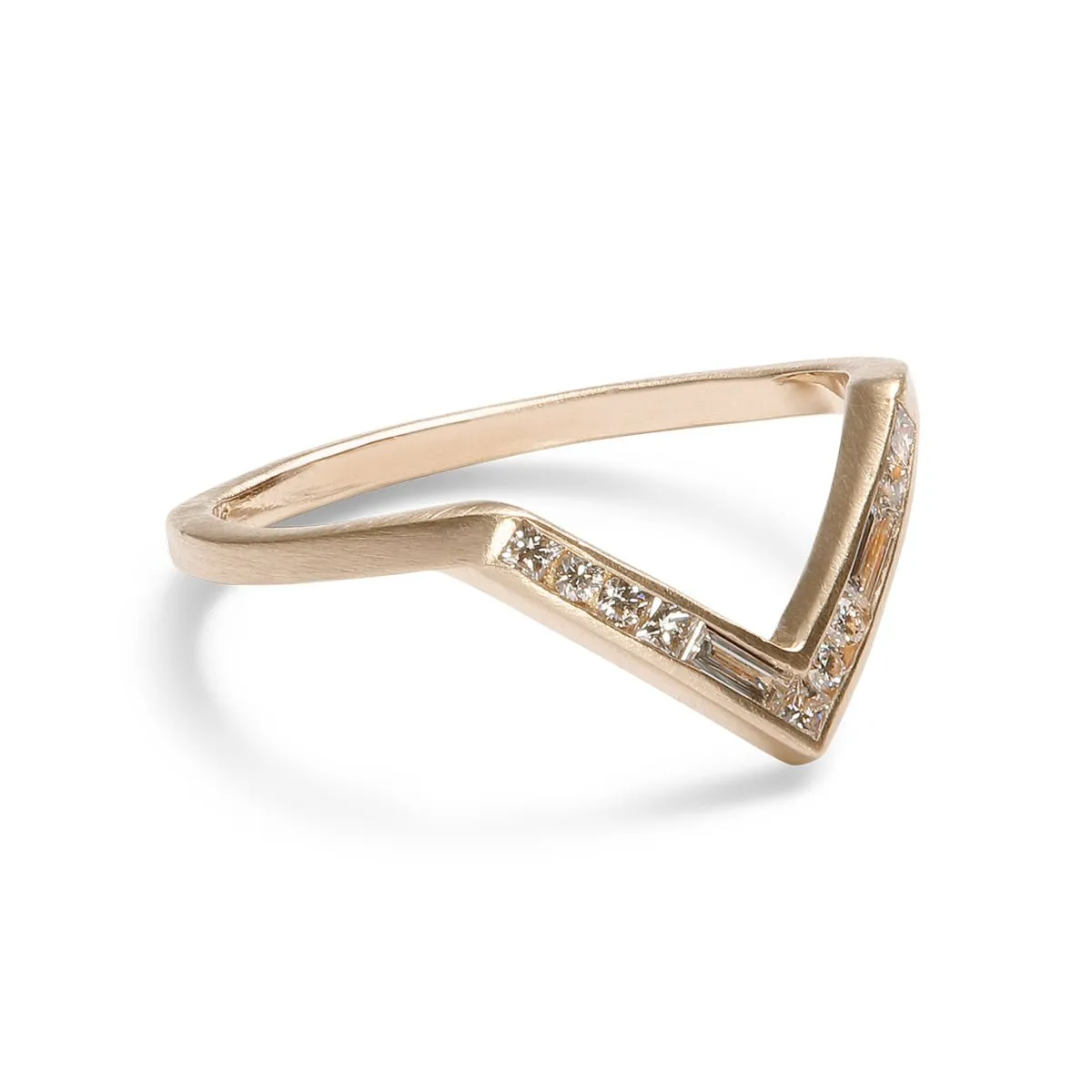 Altus 14k Gold Chevron Stacking Ring